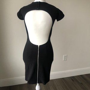 Black mini backless bodycon dress. Diva. S/M.